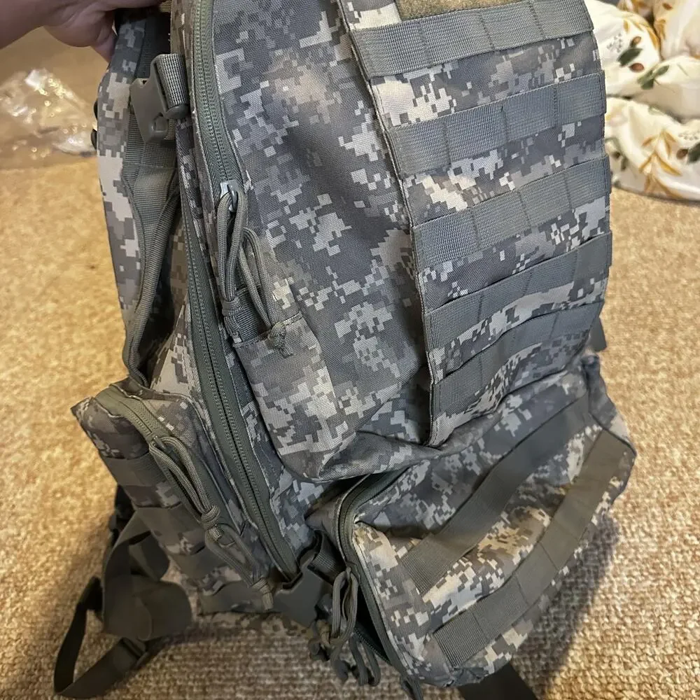 Voodoo Tactical Shoulder Bag Mens One Size Gray Camo MOLLE Hiking Pack Gear